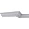 Ekena Millwork 2 3/8"H x 2 3/8"P x 3 1/4"F x 94 1/2"L, (1 1/2" Repeat), Nadia Crown Moulding MLD02X02X03NA - alternate 6